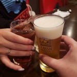 地酒炭焼肴や - 乾杯ー♪