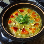 かたつむり - 残ったスープに玉子茸を投入しての雑炊