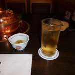 しゃぶ禅 - 　杏のお酒の水割りです。甘くて飲みやすかったです。