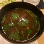 割烹 一楓 - なめこの赤出汁 美味しい赤出汁。