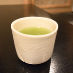 千代娘 - 最後は温かい緑茶を頂きます