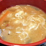 天ぷら処 こさか - 豚汁（２０１２年１月）