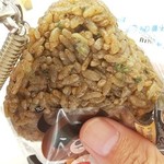 LAWSON - 料理写真:悪魔のおにぎりブラックラーメン味130円位