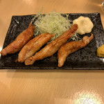 中村家二の丸 - とり皮ぎょうざ揚げ 410円