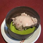 ぱすたや然流 - 抹茶プリンと豆乳の小倉アイス