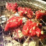 ホルモン 銀牙 - サガリは見た目で横隔膜の上部と判断