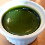 デコ カフェ ビー - チーズハンバーグ♪のデザート(自家製抹茶プリン)