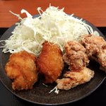 Karayama Kawaguchi Nishi Aokiten - カリっともも2個、ゆず胡椒から揚げ2個