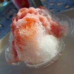 シーサイドレストラン - かき氷・ナガシマファームのフレッシュ苺ソース