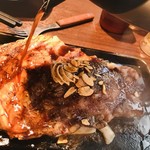 いきなりステーキ - “本格熟成“国産牛リブロースステーキ@5,520円(460g)にホットステーキソース
