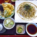 甜蕎屋 源平 - 金剛蕎麦 野菜天ざる