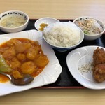 台湾料理 福来順 - 日替わり定食　エビチリ