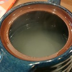 蕎麦 十箱 - 蕎麦湯。