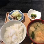Resutoran Sujuu Masayuki - ご飯と味噌汁