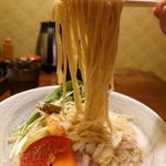 麺処 竹川 - 鶏白湯らーめん　980円　＋　麺増し　150円