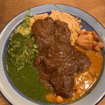 もうやんカレー - バイキング¥1080悪い盛り付け例