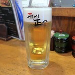 やきとり 正や - 生ビール