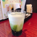 Sakai Kohi - タピオカ抹茶ミルク 色がキレイ。