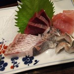 金町製麺 - 刺身盛り合わせ