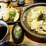 山元麺蔵 - 鶏ささみ天ざるうどん