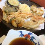 揚げたて天ぷら はまだ - 満腹天ぷらご膳の天ぷら