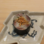 鮨 なんば - 締めさば、生姜巻き、愛知　衣崎の海苔