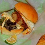 HATS ESPRESSIVO - 阿波牛の豆腐ハンバーグとすだちのてりやきバーガー