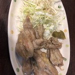 Hiroshima Okonomiyaki To Teppanyaki Dandan Jaken - せせり。以前は柚子胡椒はついていませんでしたが、要望が多いのでしょうね(^^)