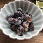 カフェアンドショップ ロータスランド - 2019/08/16
      モーニングＣセット 有機コーヒー 380円
      今週のおまかせセット 550円
      ・こんにゃく唐揚げの甘酢あん
      ・卵豆腐
      ・味噌きゅうり
      ・フレッシュサラダ
      ・スイカ