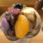 カフェアンドショップ ロータスランド - 2019/08/16
      氷クリームあんみつ （多分280円）