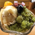 カフェアンドショップ ロータスランド - 2019/08/16
      氷クリームあんみつ （多分280円）