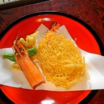 会席そば 草庵 - 花衣天ぷら