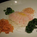 Haifan - 「中国風真鯛のお刺身」これが食べたくて予約しました