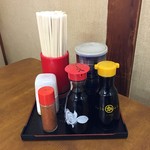 城南食堂 - 卓上のセット
