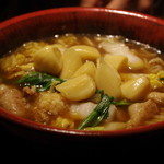 ホルモン拉麺 炎のモツ魂 - ニンニクホルモン拉麺