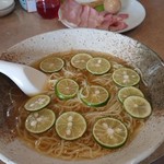 ラーメン 虎一番 - 冷やしスダチラーメン