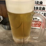 大衆食堂 むらやま屋 - 190814水　東京　大衆食堂むらやま屋新小岩店　サッポロ黒ラベル中生190円