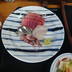 さくら - 『あじの塩焼きと刺身定食』　1,080円