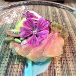 わっぱ堂 - 岩魚のカルパッチョ　マロの花