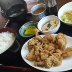 オロチョンラーメン - から揚げ定食