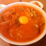 韓ガネ - カルビうどん定食　890円