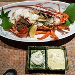 大洗料理つかさ - 大洗産伊勢海老　味噌マスカルポーネ、自家製タルタル添え