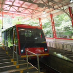 中央食堂・さんぼう - 4代目のケーブルカー綺麗ですが冷房車ではありません