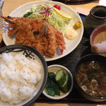Uo Tomo - ミックスフライ定食  1300円