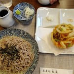 蕎麦処 虹庵 - 海老かき揚げそば 800円+税
