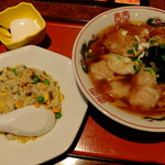 大連餃子房 - “ワンタン麺+高菜チャーハン”