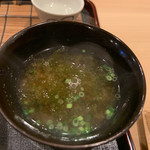 津の守坂 小柴 - 味噌汁