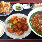 日月潭 - 酢豚定食（980円）