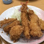 いなば和幸 - 海の幸ひれかつ定食　\1,580-