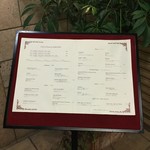 ピッツェリア・サバティーニ 青山 - 店外メニュー表